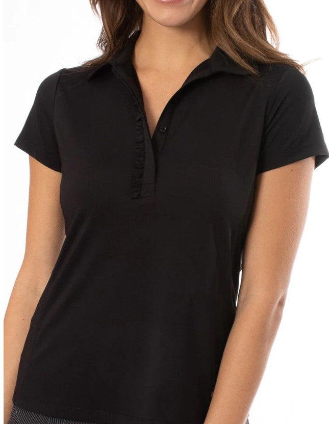 Golftini Short Sleeve Ruffle Polo (Multiple Colors)