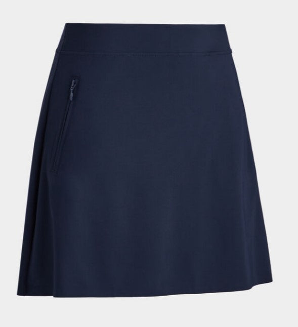 G/FORE APPAREL SILKY TECH NYLON 16" A-LINE SKORT IN TWILIGHT