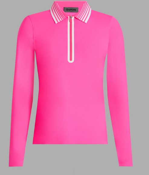 G/FORE APARREL SILKY TECH NYLON QUARTER ZIP POLO (MULTIPLE COLORS)