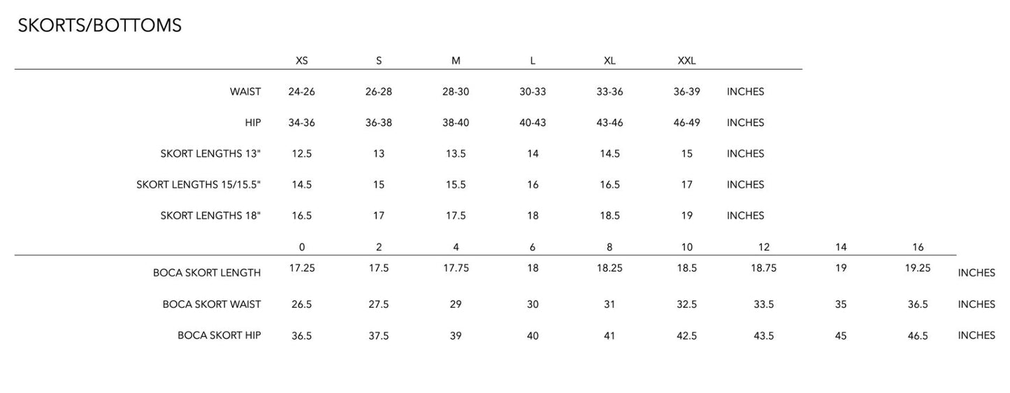 GGBlue Essentials Zippy Skort 18"