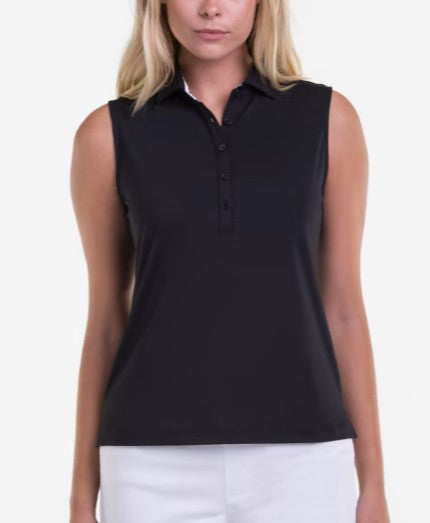 Fairway & Greene CHARLOTTE SLEEVELESS JERSEY POLO ESSENTIALS (MULTIPLE COLORS)