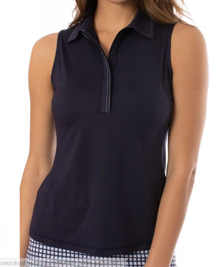 GOLFTINI SLEEVELESS FABULOUS POLO (MULTIPLE COLORS)