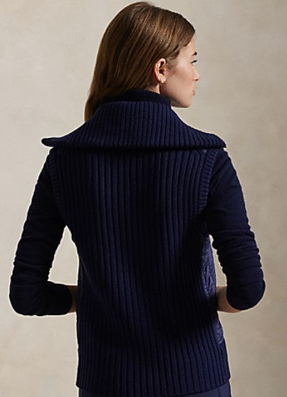 Ralph Lauren RLX WOOL BLEND FULL-ZIP SWEATER VEST (Multiple Colors)