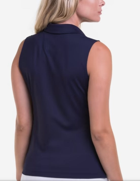 Fairway & Greene CHARLOTTE SLEEVELESS JERSEY POLO ESSENTIALS (MULTIPLE COLORS)