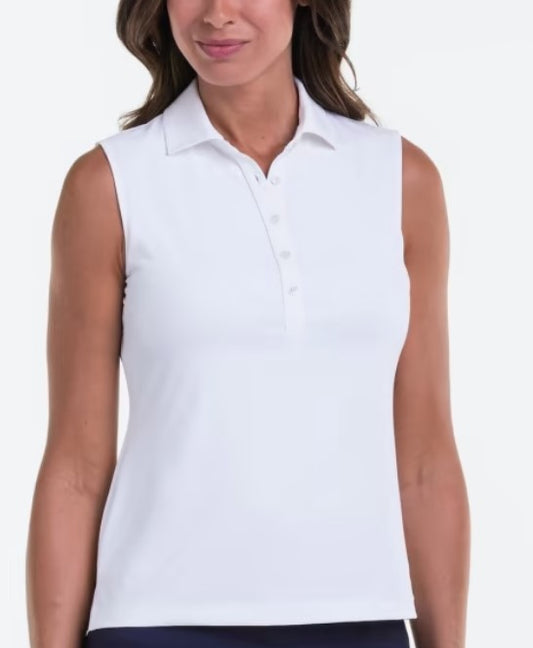 Fairway & Greene CHARLOTTE SLEEVELESS JERSEY POLO ESSENTIALS (MULTIPLE COLORS)