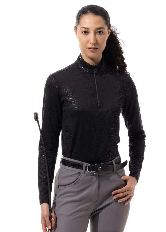 SanSoleil SOLSHINE INFINITI LONG SLEEVE MOCK TOP (MULTIPLE COLORS)