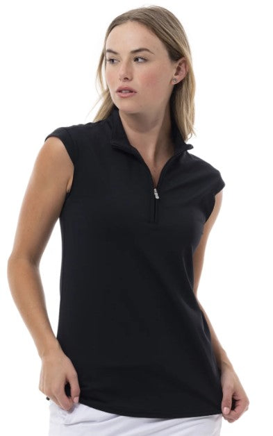 SanSoleil SolTek LUX Sleeveless Zip Mock (Multiple Colors)