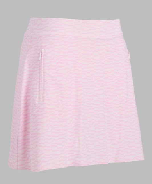 G/FORE APPAREL SPLIT STRIPE SILKY TECH NYLON SKORT 16"