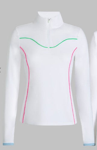 G/FORE APPAREL STRETCH NYLON INTERLOCK TIPPED PULLOVER (MULTIPLE COLORS)