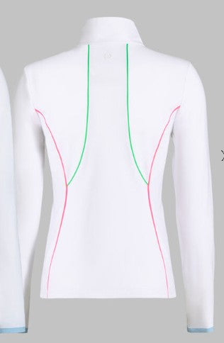 G/FORE APPAREL STRETCH NYLON INTERLOCK TIPPED PULLOVER (MULTIPLE COLORS)