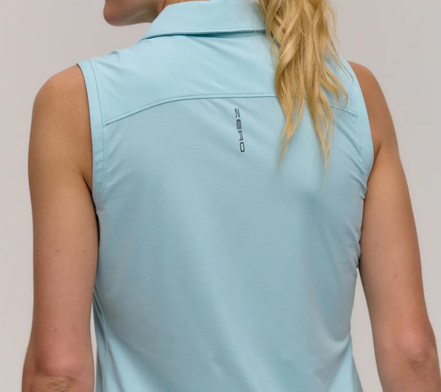 ZERO RESTRICTION SUMMER SLEEVELESS POLO (MULTIPLE COLORS)