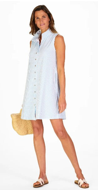 Duffield Lane Sabrina Dress in Harbor Hues 36"