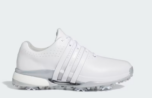 Adidas Tour360 24 Shoe in Cloud White / Cloud White / Silver Metallic