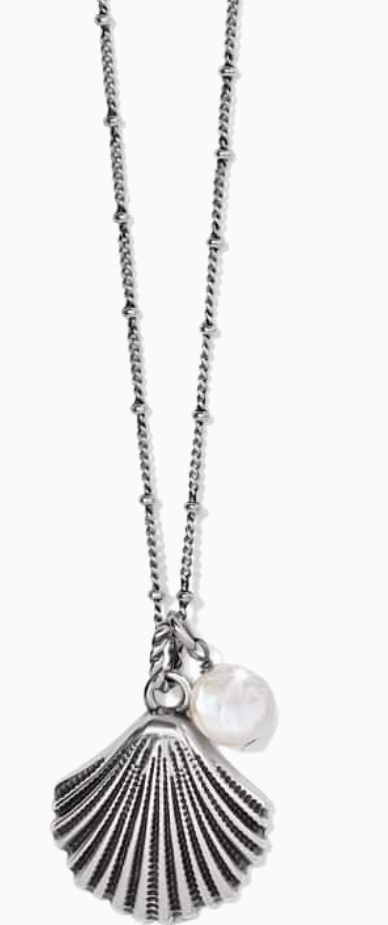 Brighton Silver Shells Pearl Necklace