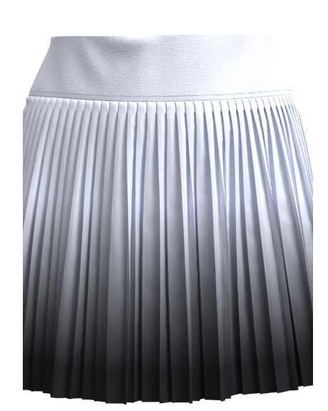 GGBlue Golden Glow Ombre Pleated Skort - 18"
