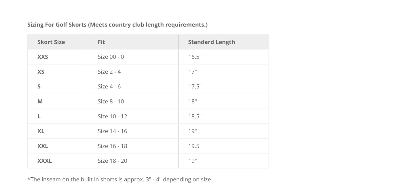 BSkinz Turquoise Golf Skort