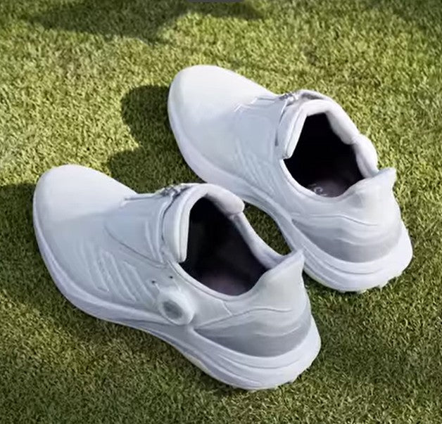 Adidas Solarmotion BOA 24 Spikeless Golf Shoes - Cloud White / Silver Metallic