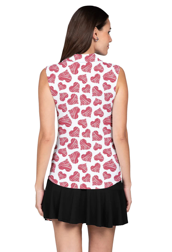 IBKUL Scribble Hearts Sleeveless
