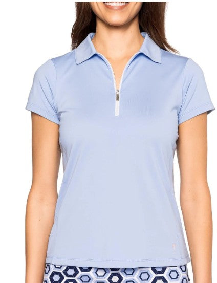 Golftini Short Sleeve Zip Polo (Multiple Colors)