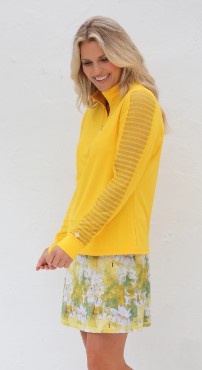 FAMARA TONAL SOLIDS SHEER LONG SLEEVE SHIRT (MULTIPLE COLORS)