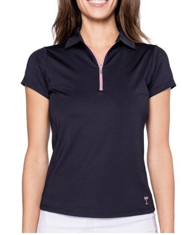 Golftini Short Sleeve Zip Polo (Multiple Colors)