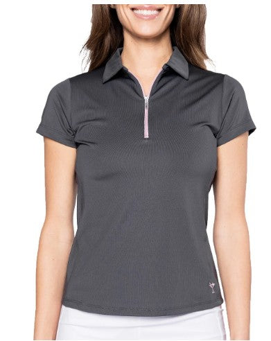 Golftini Short Sleeve Zip Polo (Multiple Colors)