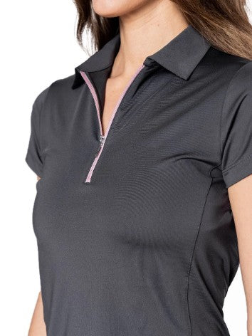 Golftini Short Sleeve Zip Polo (Multiple Colors)