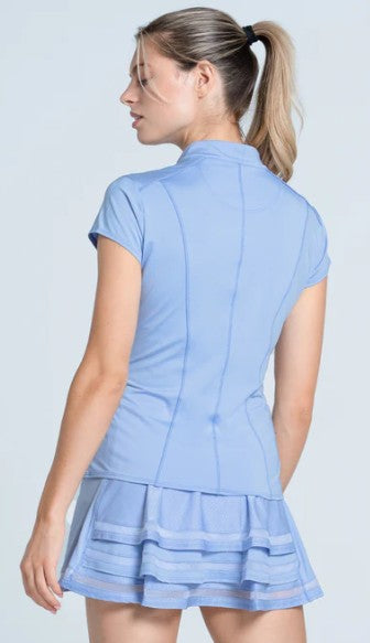 Lucky in Love Lavender Collection Swing Zip Short Sleeve