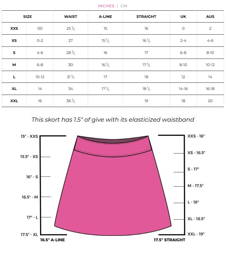 Golftini Pink Flamingo 16.5" Skort