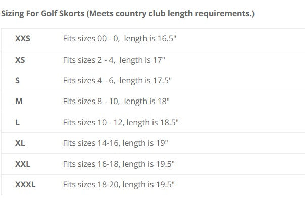 BSkinz Lovely Golf Skort 18"