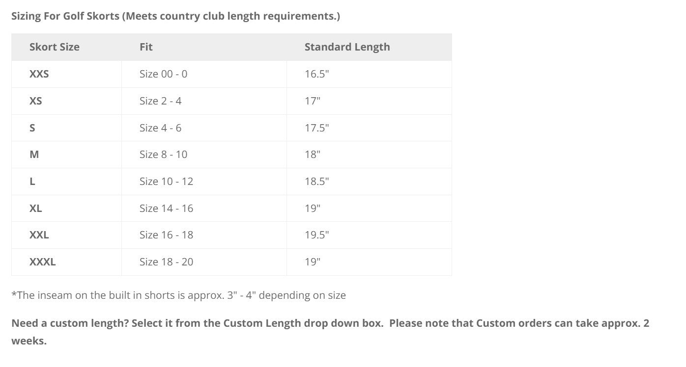 BSkinz 19th Hole Golf Skort 18"