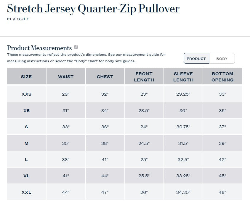 Ralph Lauren RLX Stretch Jersey Quarter-Zip Long Sleeve Pullover