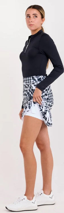 Sofibella Golf Colors Vichy Patch Skort 17"