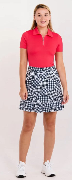 Sofibella Golf Colors Vichy Patch Skort 18"
