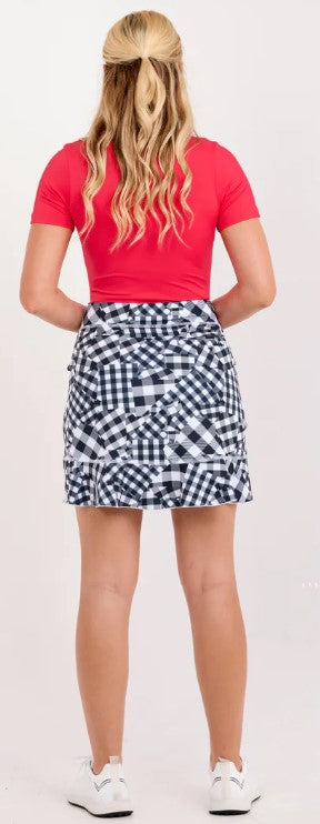 Sofibella Golf Colors Vichy Patch Skort 18"