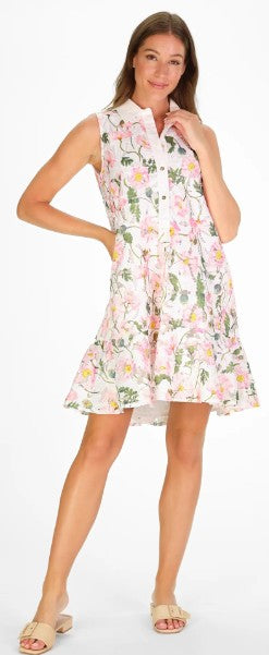 Duffield Sleeveless Iris Dress in Floral Lace