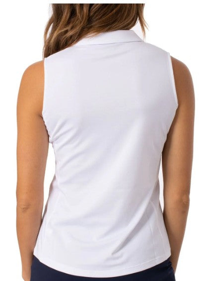Golftini Sleeveless Ruffle Stretch Polo (Multiple Colors)