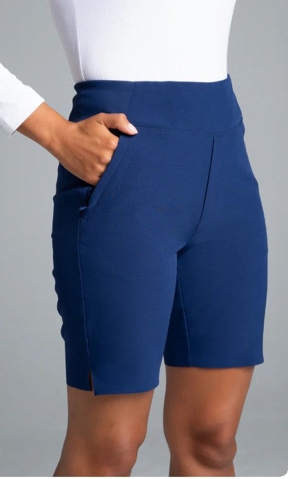 IBKUL Solid Knit Shorts 8" (Multiple Colors)