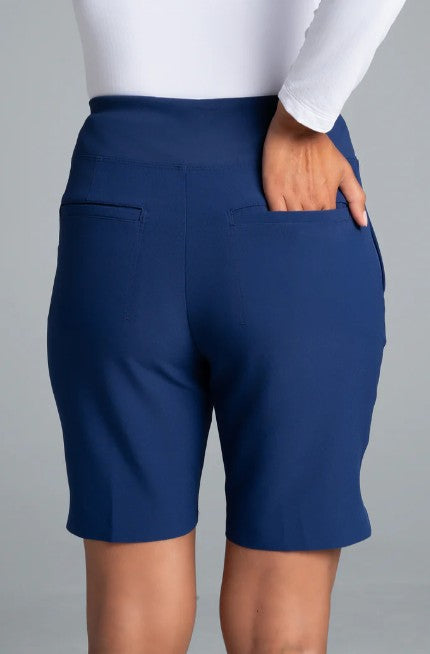 IBKUL Solid Knit Shorts 8" (Multiple Colors)