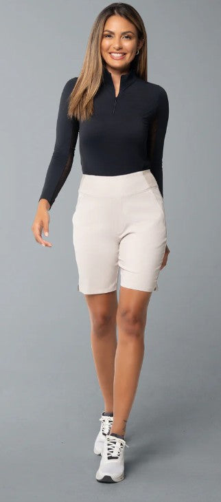 IBKUL Solid Knit Shorts 8" (Multiple Colors)