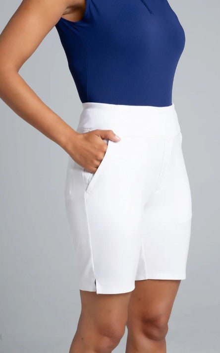 IBKUL Solid Knit Shorts 8" (Multiple Colors)
