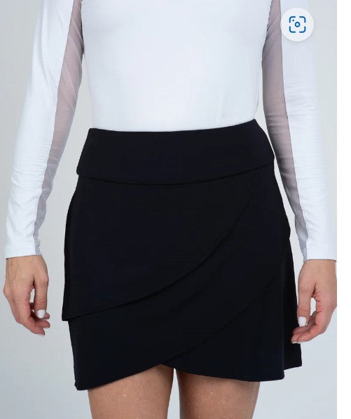 IBKUL Solid Layered Skort 16" (Multiple Colors)