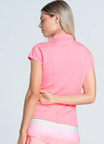 Lucky in Love Sunset Spin Swing Zip Short Sleeve