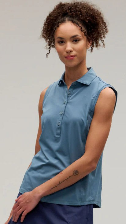 ZERO RESTRICTION TAE SLEEVELESS POLO (MULTIPLE COLORS)