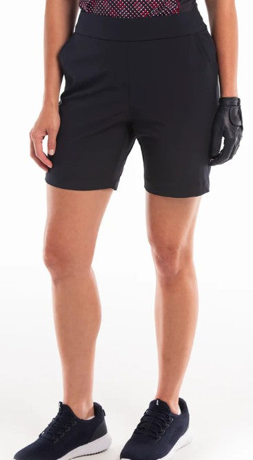 EPNY TECH STRETCH SHORT W/ RIB TRIM 17.5"