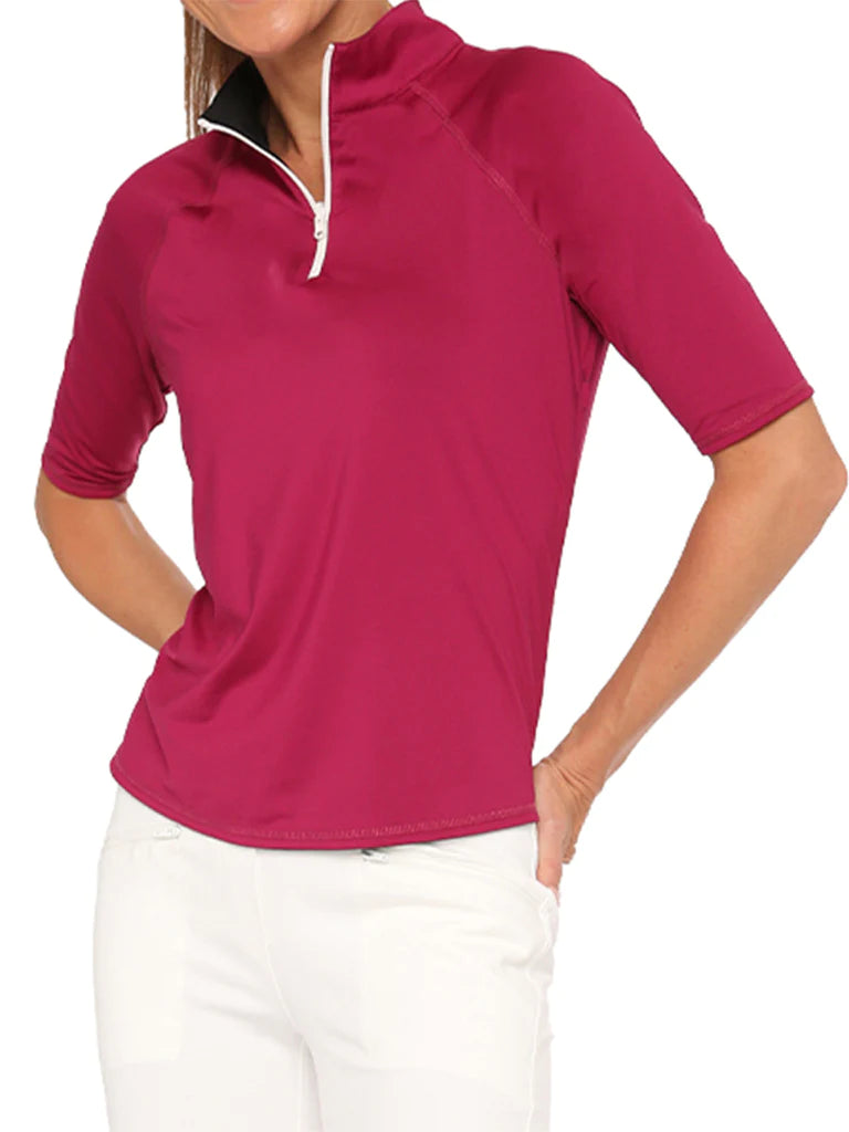 Belyn Key Mama Mia Reversible Half Sleeve Polo