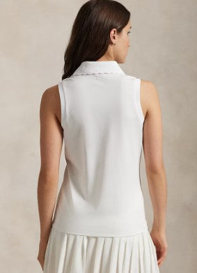 Ralph Lauren RLX SLEEVELESS AIR TECH PIQUE POLO W/ SCALLOP PLACKET (Multiple Colors)