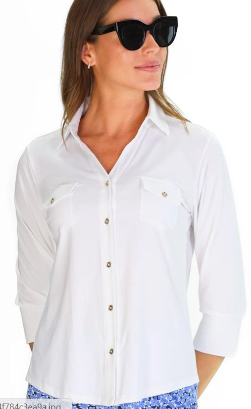 Duffield Lane The Birdie 3/4" Sleeve Top (Multiple Colors)