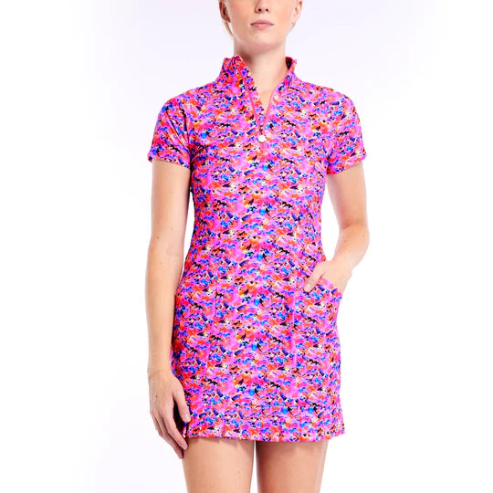 Tzu Tzu Pennie Tickle Me Pink Dress