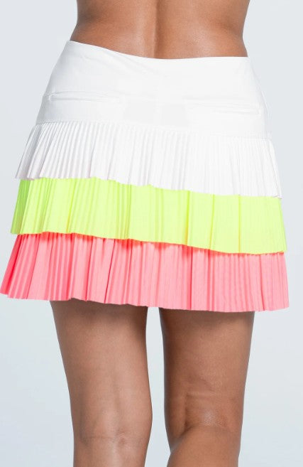 Lucky in Love Sunset Spin Triple Threat Pleated Skort 15.5"